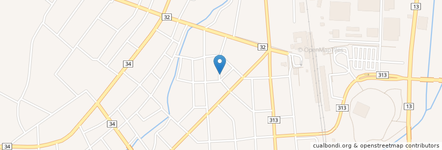 Mapa de ubicacion de ふるさと en Jepun, 山形県, 新庄市.