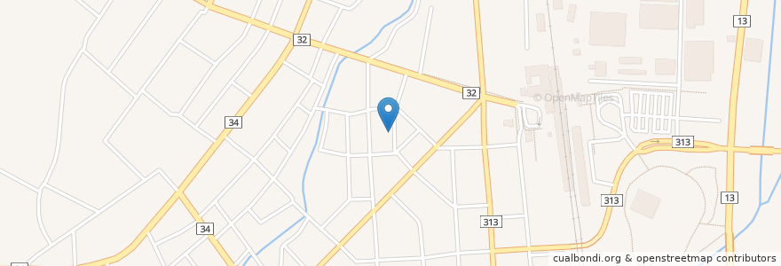 Mapa de ubicacion de スナック杏 en Jepun, 山形県, 新庄市.