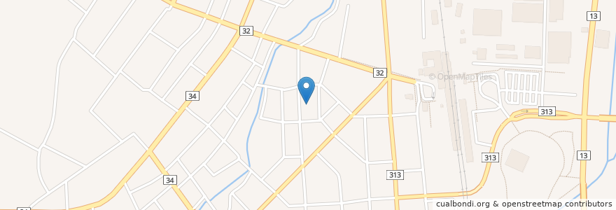 Mapa de ubicacion de ダイニングバー Hidamari en 일본, 야마가타현, 新庄市.