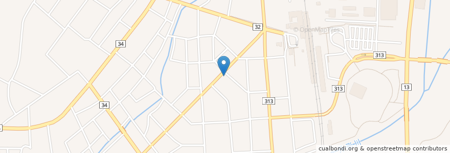 Mapa de ubicacion de 新旬屋麺 新庄若原町店 en 日本, 山形県, 新庄市.