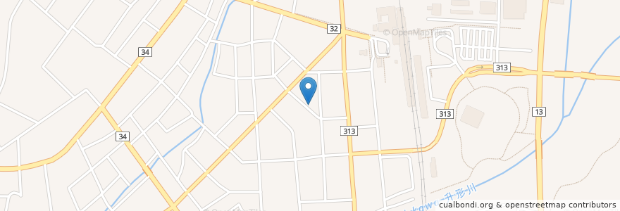 Mapa de ubicacion de ざっくばらん en 일본, 야마가타현, 新庄市.