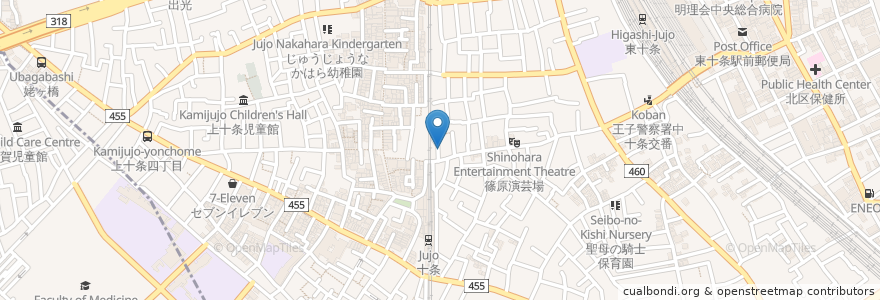 Mapa de ubicacion de タイ イサーン en 日本, 东京都/東京都, 北区.
