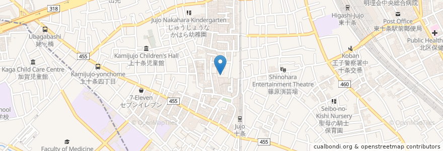 Mapa de ubicacion de リサイクルショップ エコロジフータ en 日本, 东京都/東京都, 北区.