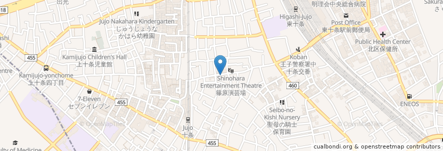 Mapa de ubicacion de アルカード en اليابان, 東京都, 北区.