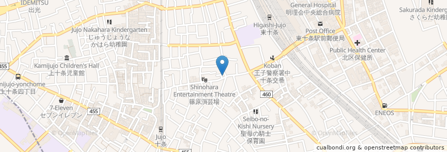 Mapa de ubicacion de きゃべつはうす en Japon, Tokyo, 北区.