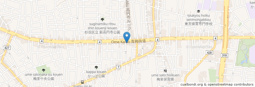 Mapa de ubicacion de サトミ薬局 en Japonya, 東京都, 杉並区.