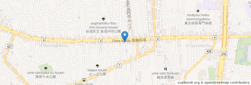 Mapa de ubicacion de GAUCHO en Japón, Tokio, Suginami.