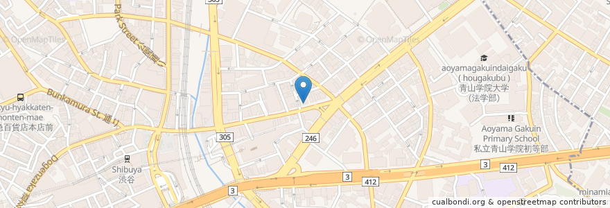 Mapa de ubicacion de すみれ en Japan, 東京都, 渋谷区.