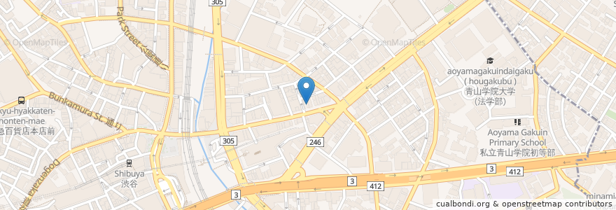 Mapa de ubicacion de 橋本クリニック en Japonya, 東京都, 渋谷区.