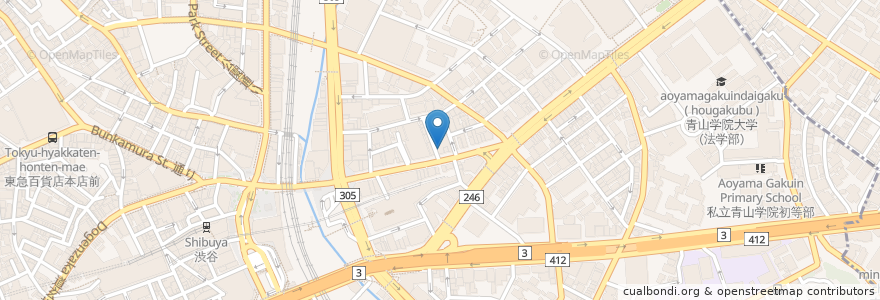Mapa de ubicacion de 渋谷コアクリニック en اليابان, 東京都, 渋谷区.