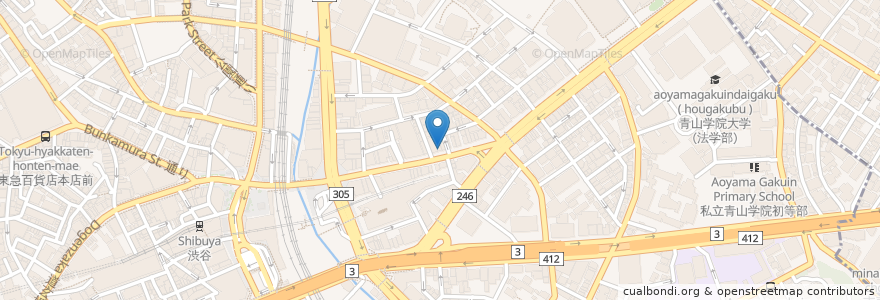 Mapa de ubicacion de 日本調剤宮益坂薬局 en Jepun, 東京都, 渋谷区.