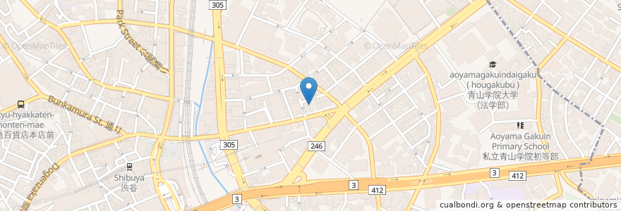 Mapa de ubicacion de MIENAI矯正システムWHITE DENTAL SALON en Japon, Tokyo, 渋谷区.