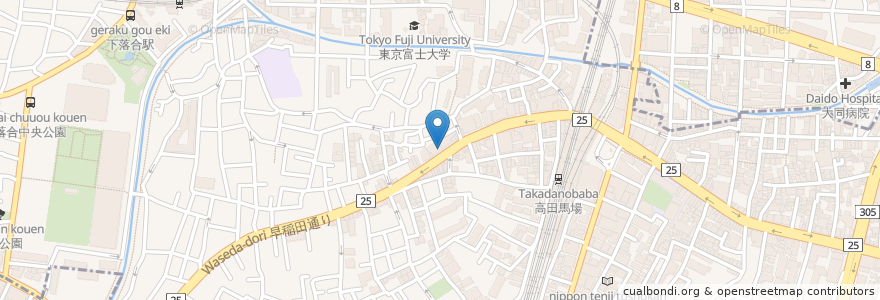 Mapa de ubicacion de 叙々苑 en Japonya, 東京都, 新宿区.