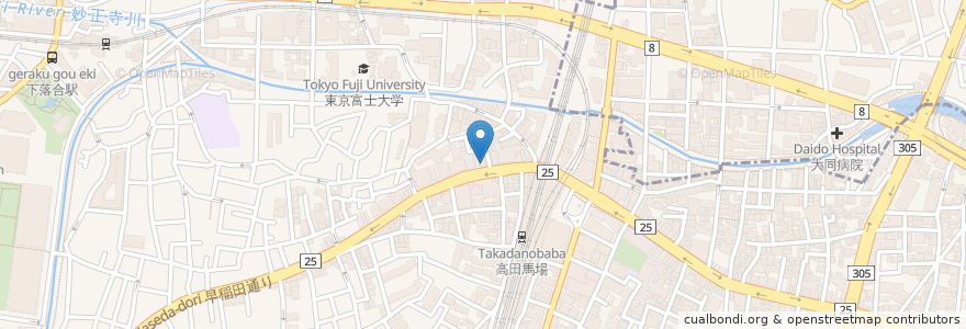 Mapa de ubicacion de 三井住友銀行 en Japonya, 東京都, 新宿区.