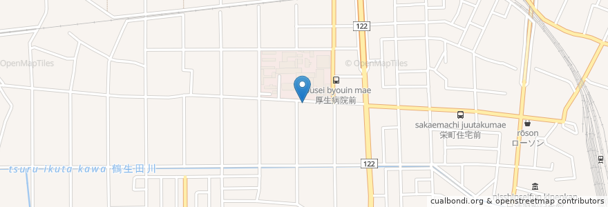 Mapa de ubicacion de からたまや en Japan, Präfektur Gunma, 館林市.