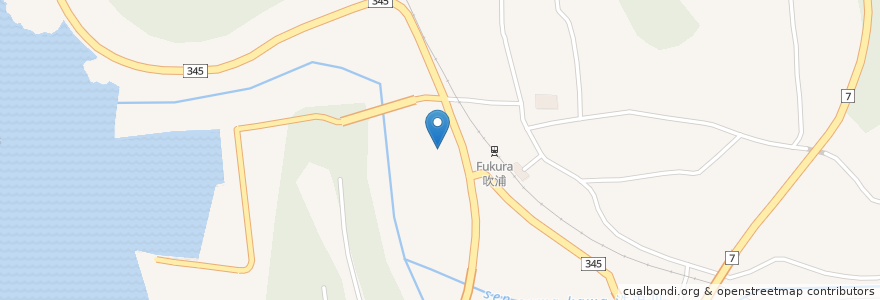 Mapa de ubicacion de ドライブインよしの en Jepun, 山形県, 飽海郡, 遊佐町.