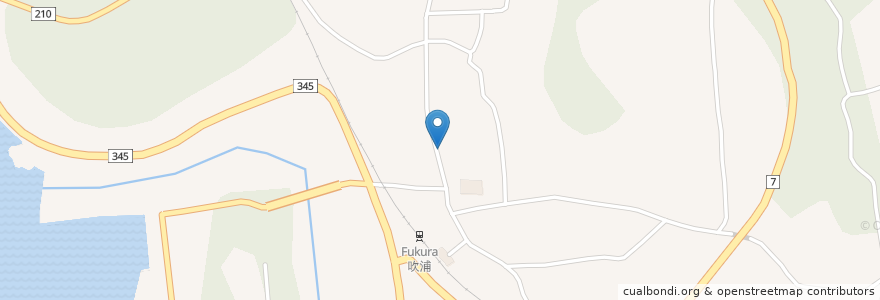 Mapa de ubicacion de 北海食堂 en Giappone, Prefettura Di Yamagata, 飽海郡, 遊佐町.