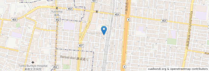 Mapa de ubicacion de こがね屋 en 日本, 東京都, 台東区.