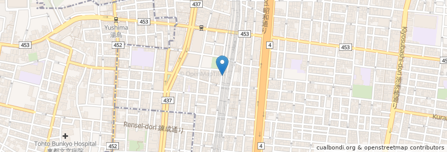 Mapa de ubicacion de えぞ菊 en 日本, 東京都, 台東区.