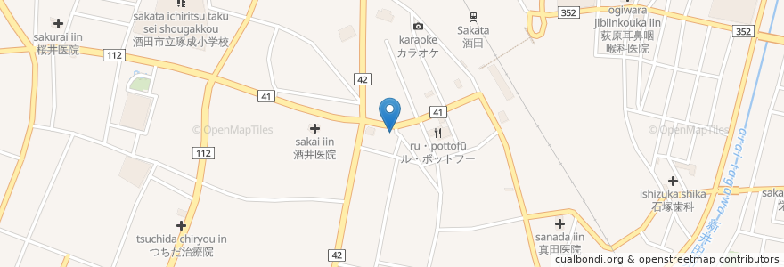Mapa de ubicacion de トヨタレンタカー en Япония, Ямагата, 酒田市.