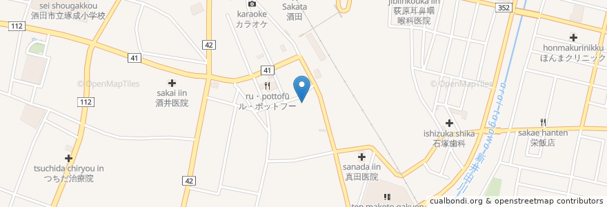 Mapa de ubicacion de 小次郎 en Japan, Präfektur Yamagata, 酒田市.