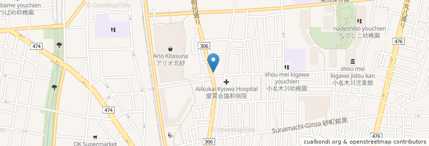 Mapa de ubicacion de みつばち薬局 en 日本, 東京都, 江東区.
