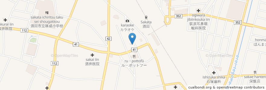Mapa de ubicacion de らぶらぶ en 日本, 山形県, 酒田市.