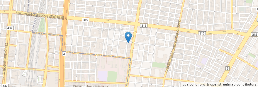 Mapa de ubicacion de 聚豊園 en 日本, 东京都/東京都, 台東区.