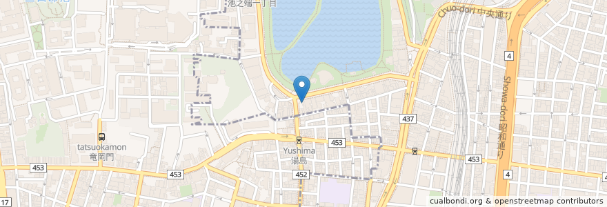 Mapa de ubicacion de グランドピアノバー・ニンフ en ژاپن, 東京都, 台東区.