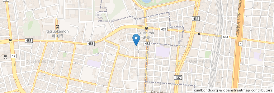 Mapa de ubicacion de 佐藤整骨院 en Japão, Tóquio.