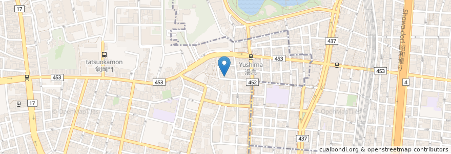 Mapa de ubicacion de 酒席 太郎 en 日本, 東京都.