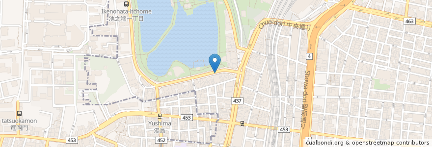 Mapa de ubicacion de 上野中央通り地下駐車場 en Jepun, 東京都, 台東区.