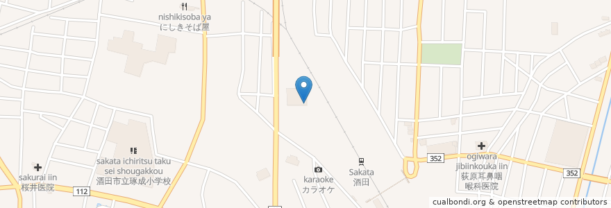 Mapa de ubicacion de ごはんどき en Japan, Yamagata Prefecture, Sakata.