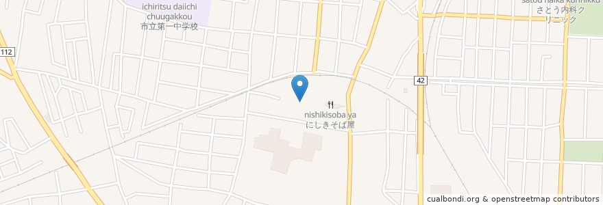 Mapa de ubicacion de 稲荷神社 en Japão, 山形県, 酒田市.