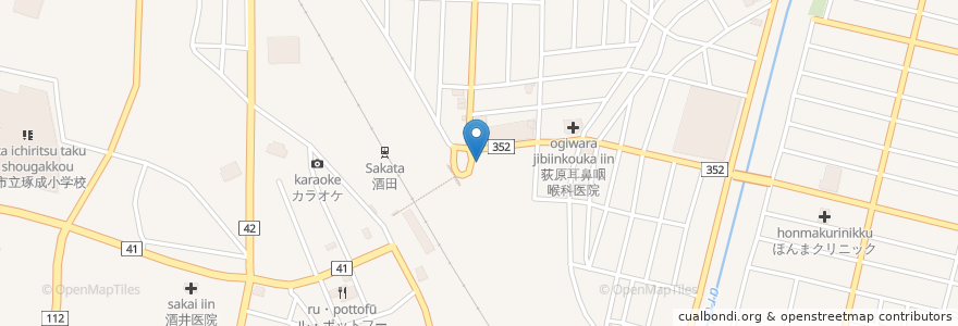 Mapa de ubicacion de 松寿し en Япония, Ямагата, 酒田市.