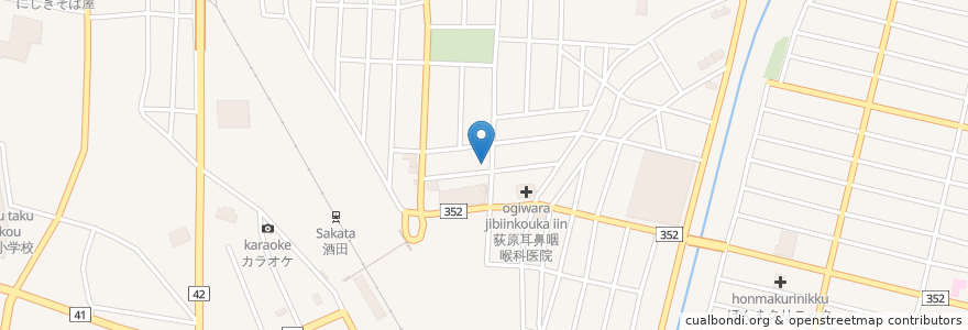 Mapa de ubicacion de 石川歯科診療所 en Япония, Ямагата, 酒田市.