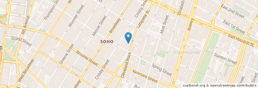 Mapa de ubicacion de Chloe en Соединённые Штаты Америки, Нью-Йорк, Нью-Йорк, Округ Нью-Йорк, Манхэттен, Manhattan Community Board 2.