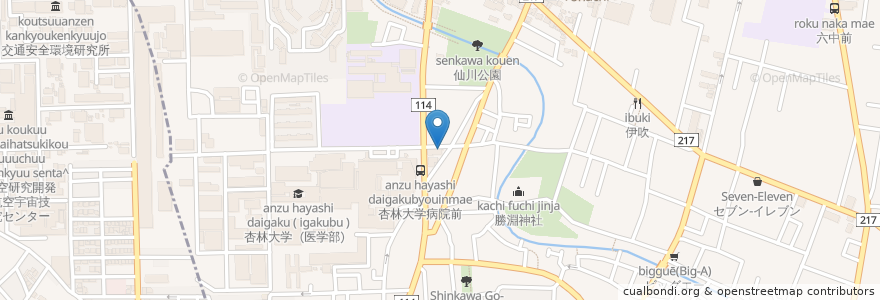 Mapa de ubicacion de 富士華 en Japon, Tokyo, 三鷹市.