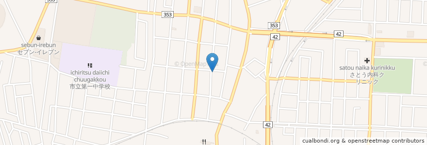 Mapa de ubicacion de 青麻神社 en اليابان, 山形県, 酒田市.