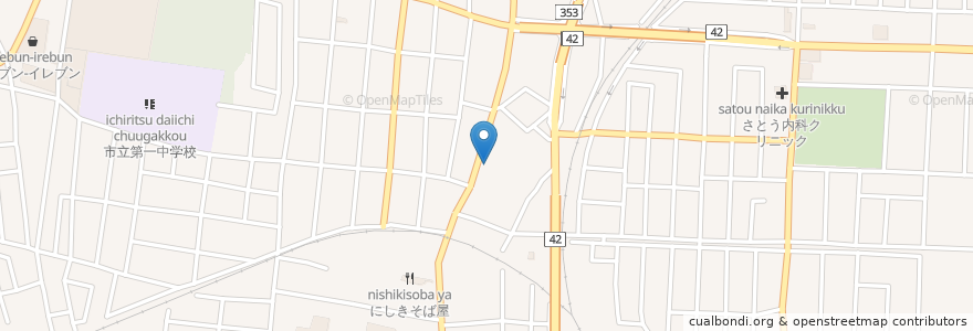 Mapa de ubicacion de 小松内科小児科医院 en Japan, Präfektur Yamagata, 酒田市.