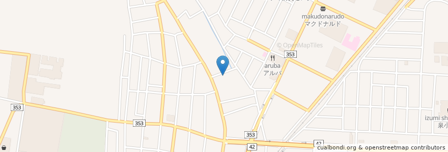 Mapa de ubicacion de 土門歯科医院 en Japan, Präfektur Yamagata, 酒田市.
