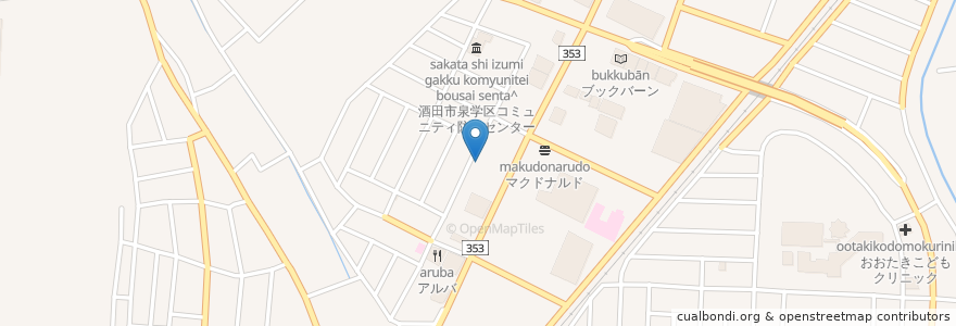 Mapa de ubicacion de かわむら動物病院 en 일본, 야마가타현, 酒田市.
