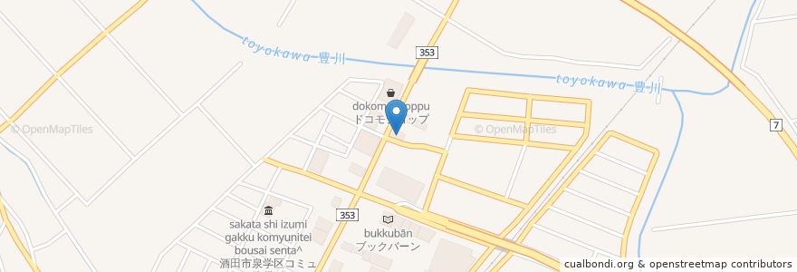 Mapa de ubicacion de ガスト 酒田北店 en 일본, 야마가타현, 酒田市.