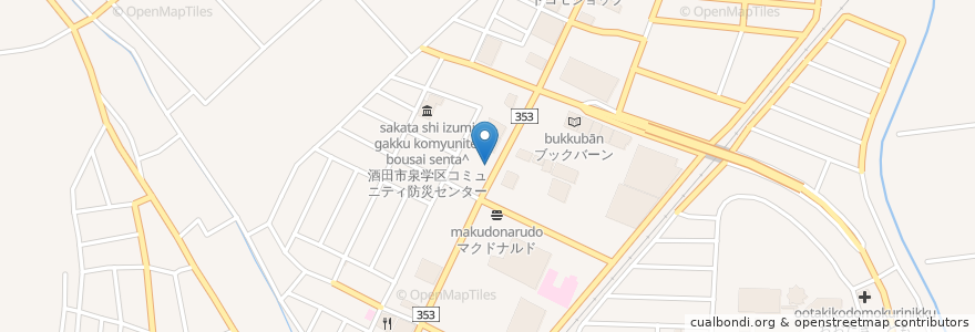 Mapa de ubicacion de 青木皮膚科医院 en 日本, 山形県, 酒田市.