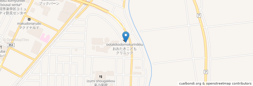 Mapa de ubicacion de ゆう薬局 en Япония, Ямагата, 酒田市.