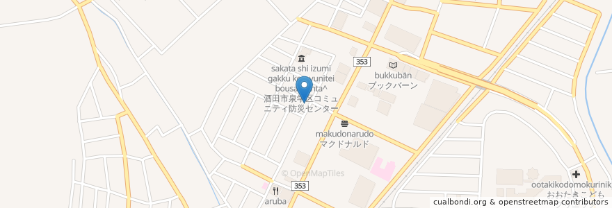 Mapa de ubicacion de あべ歯科医院 en 日本, 山形県, 酒田市.