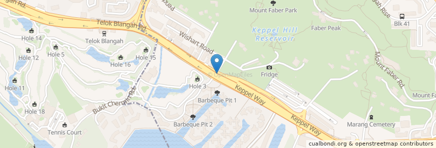 Mapa de ubicacion de faber health resource center en Singapura, Southwest.