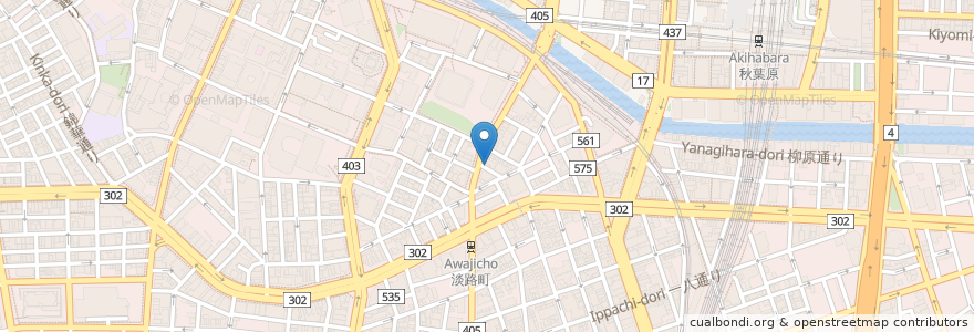 Mapa de ubicacion de 麺巧 潮 en Japón, Tokio, Chiyoda.