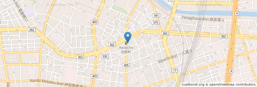 Mapa de ubicacion de 北谷食堂 en 일본, 도쿄도, 치요다.