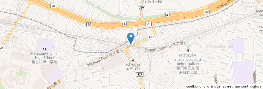 Mapa de ubicacion de ようすけ en Japón, Tokio, Setagaya.